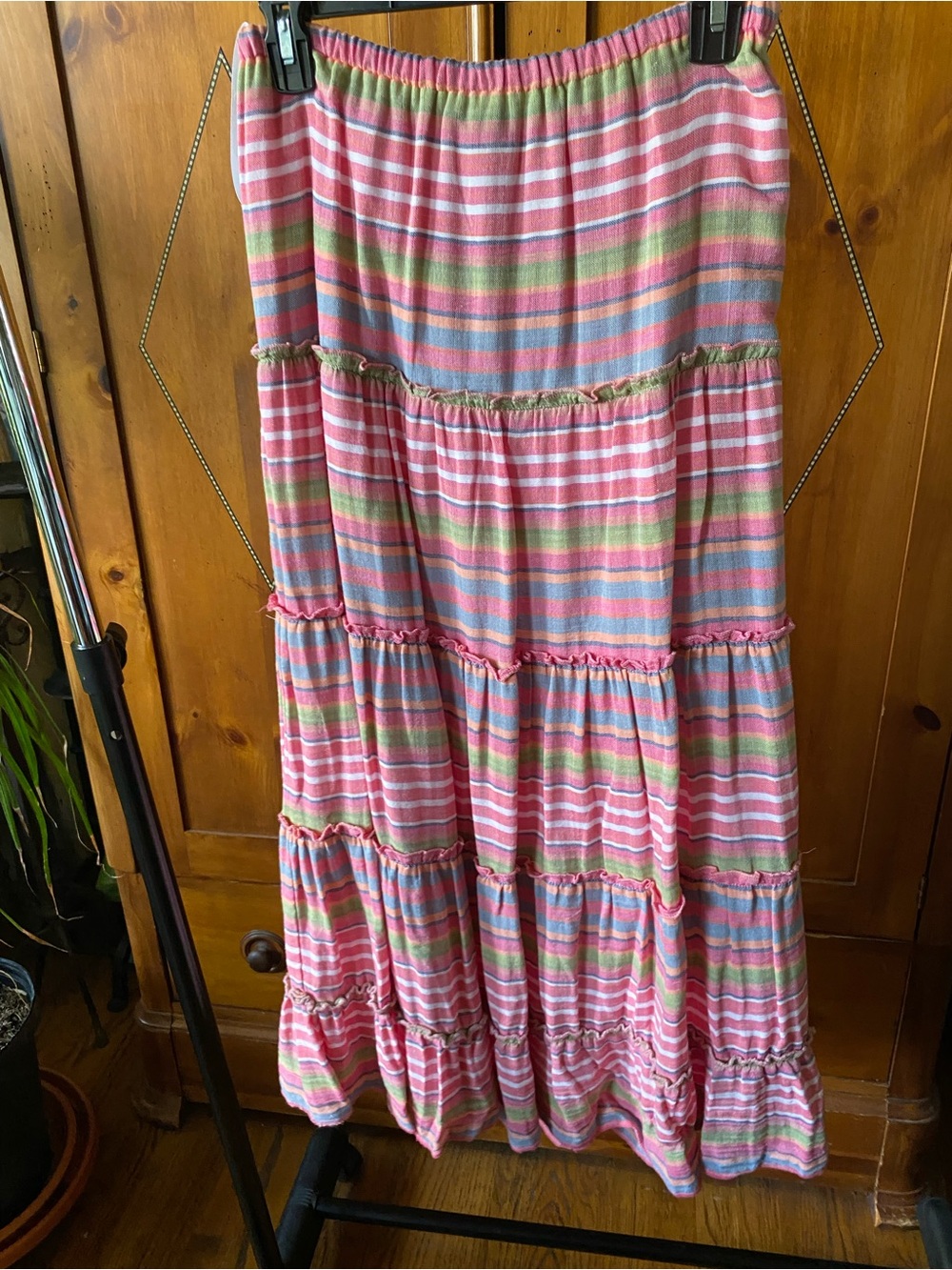 Tasha Polizzi Collection Striped Tiered Maxi Skirt Size S NWT - Picture 5 of 6